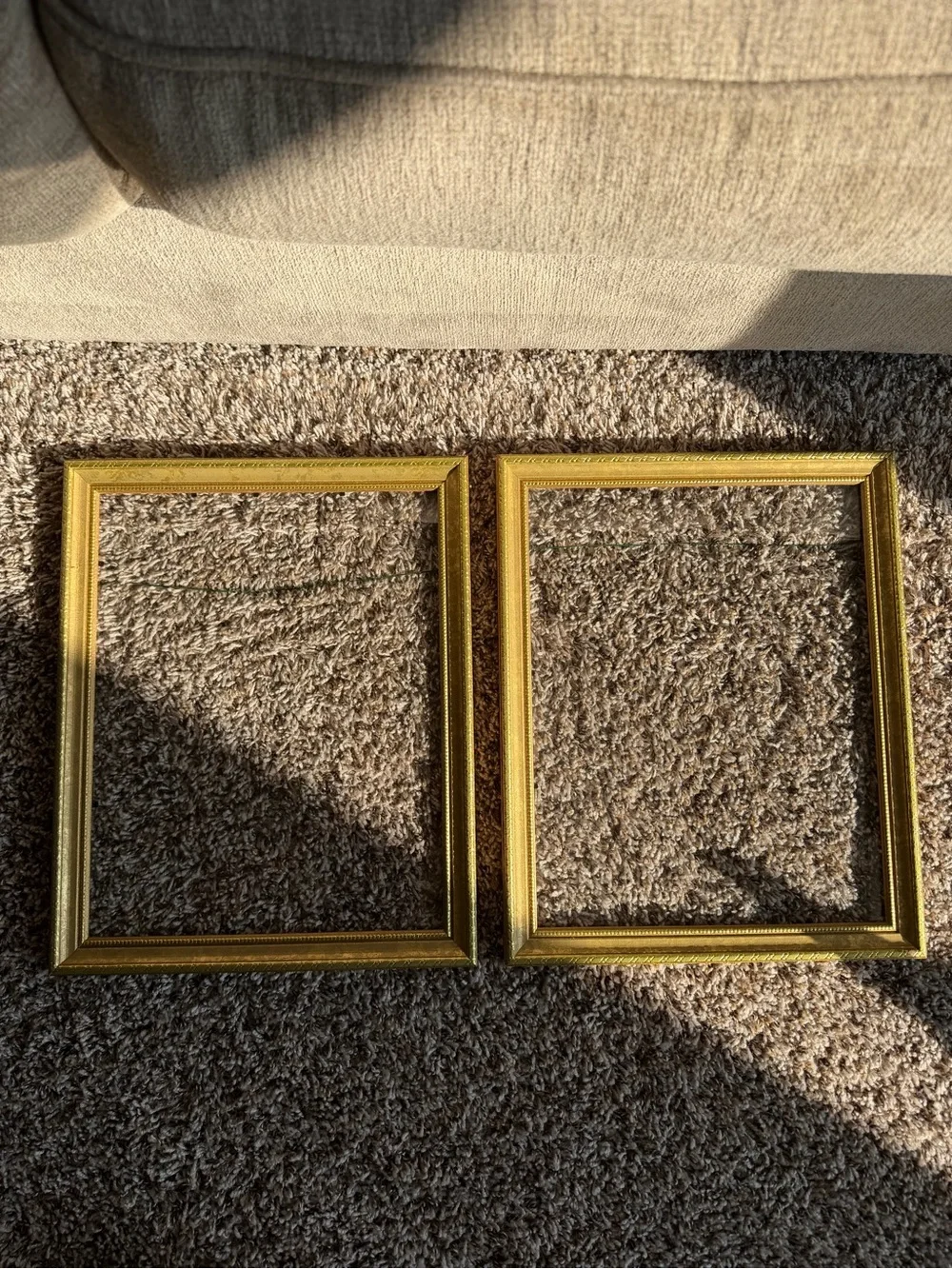 Vintage Gold Ornate 11x14 Picture Frames Set of Two